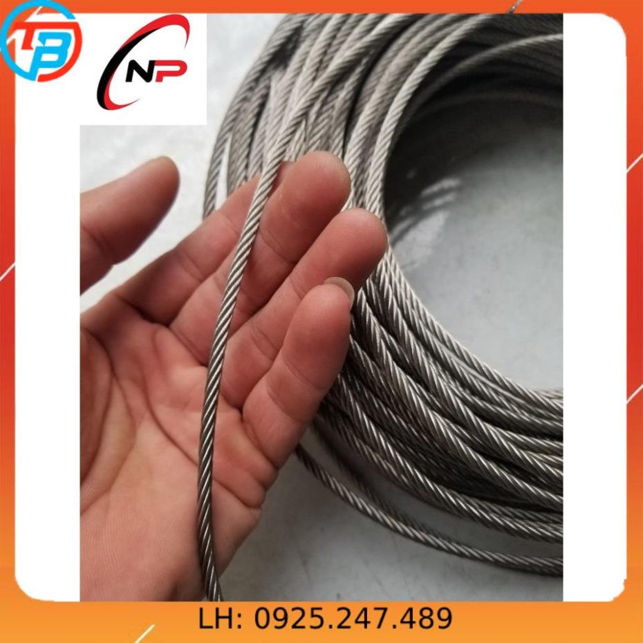 Cáp Inox 304 xịn 4mm 5mm 6mm  .kimkhinhatphat