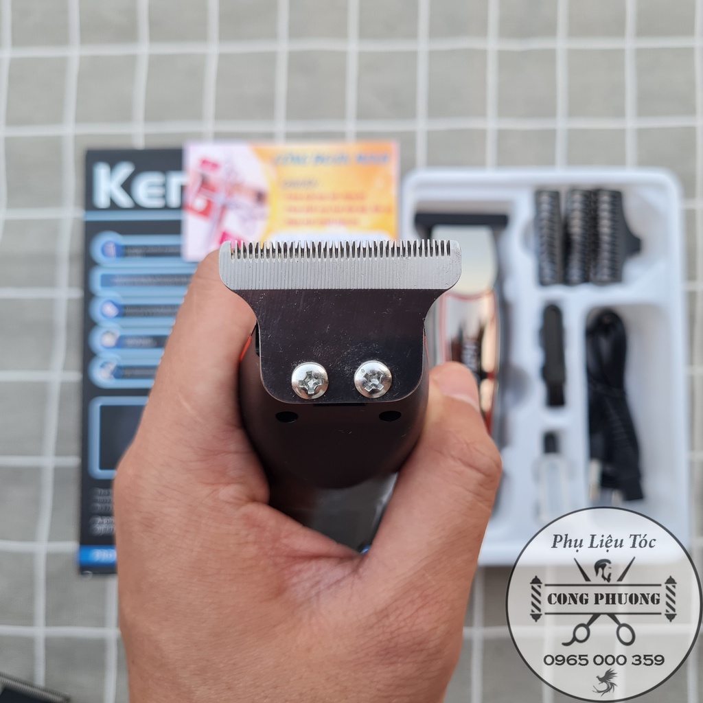 Tông đơ chấn viền, bấm viền Kemei 032-Dùng thử - Bảo Hành 6 Tháng - Lỗi 1 Đổi 1 - Công Phượng Store