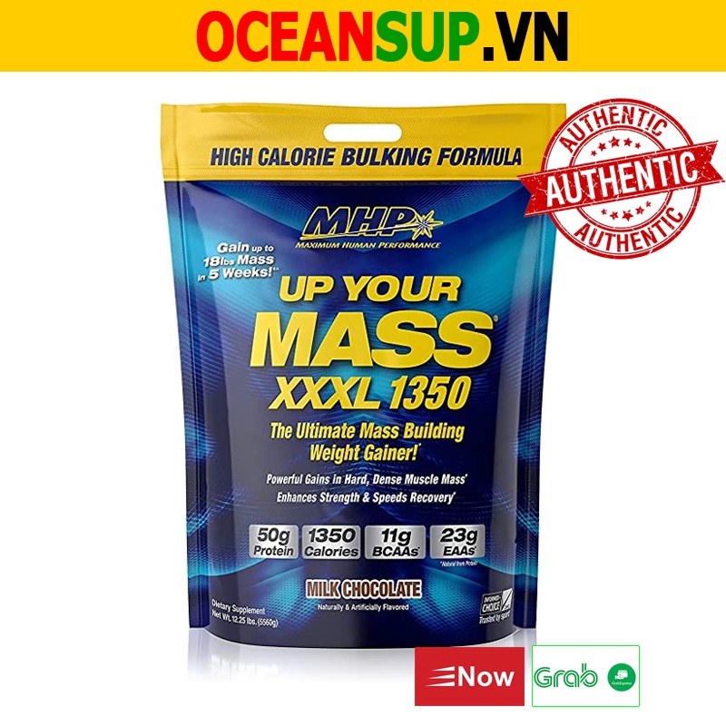 Up Your Mass XXXL 1350 Sữa Tăng Cân Tăng Cơ Mỹ Đế 5.4kg