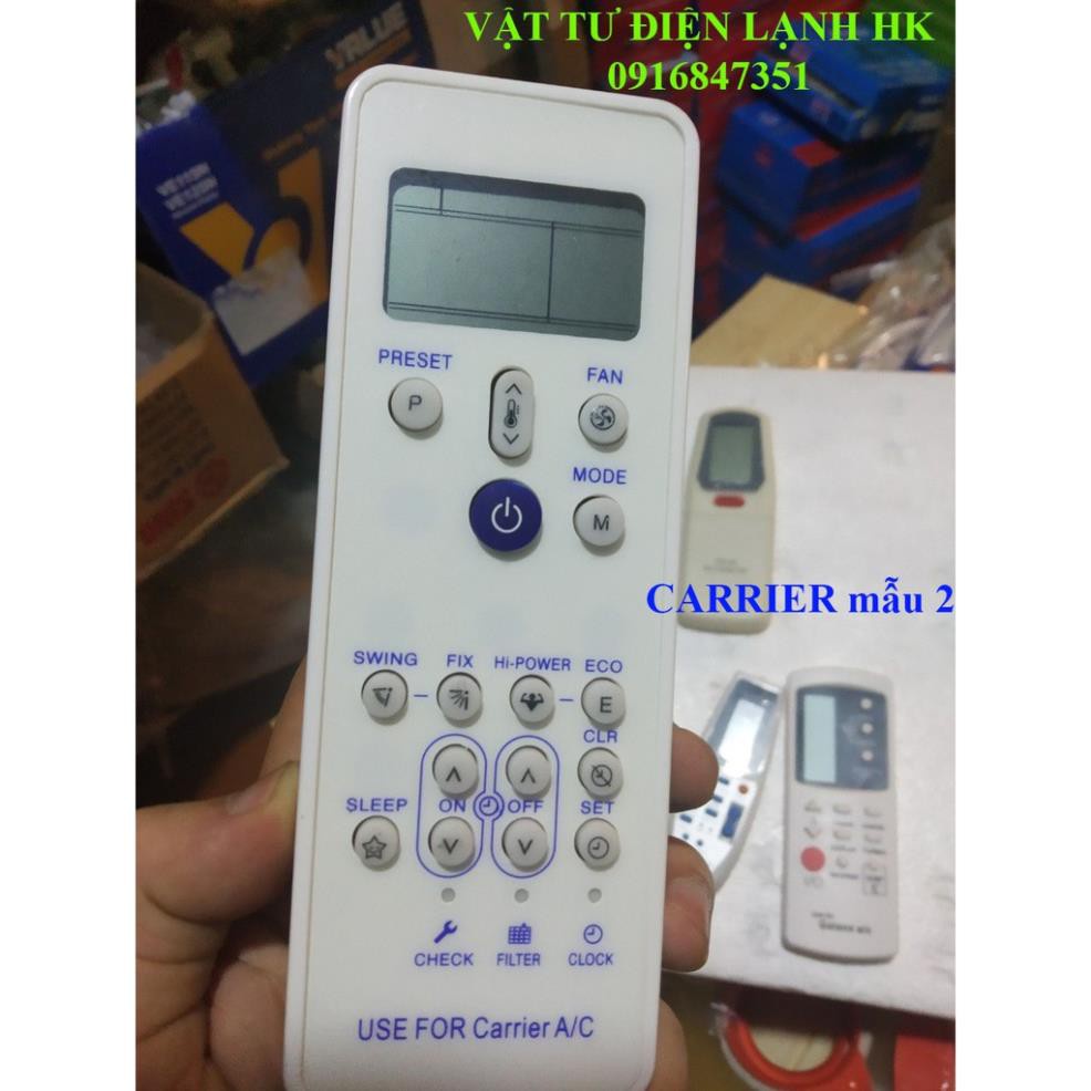 Điều khiển điều hòa các hãng mẫu như hình - Remote máy lạnh