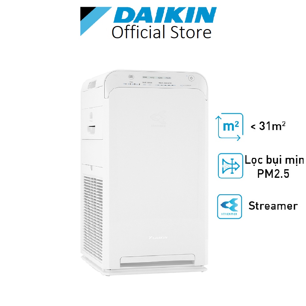 Máy lọc không khí Daikin MC40UVM6 diện tích 30m2 Cảm biến bụi mịn PM 2.5 Cảm biến mùi - Bảo hành chính hãng