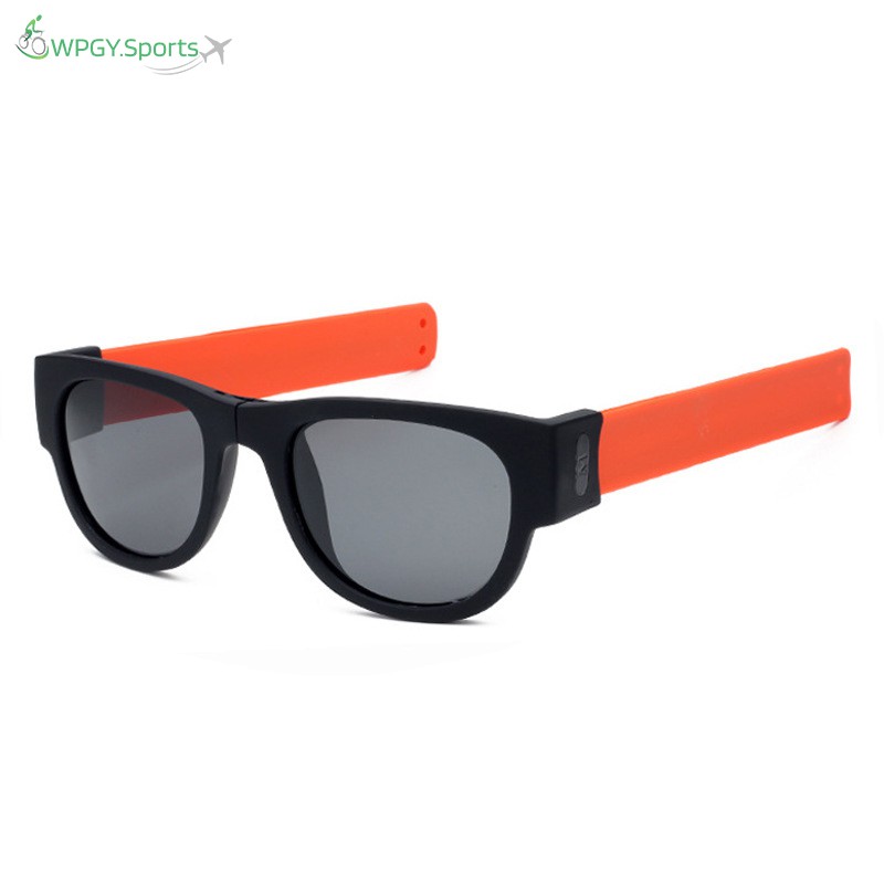 WPGY Folding Polarized Sunglasses Flexible Wrist Fold Sport Running Riding Sunglasses