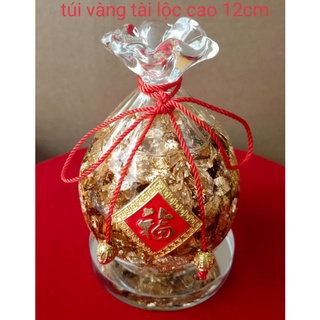 Túi tiền vàng lá/Trái táo/Quả cầu vàng lá. .