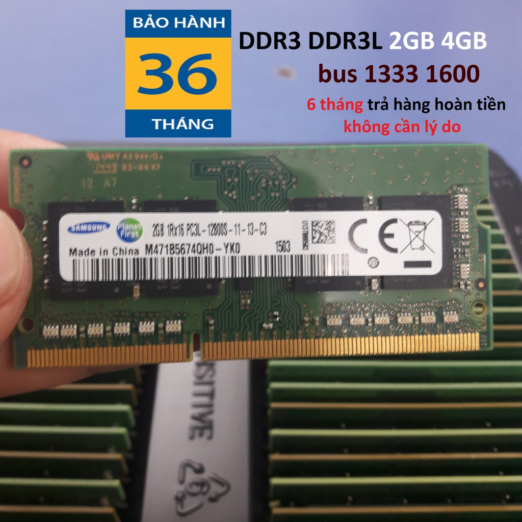 Ram DDR3 4GB DDR3L 4GB 2GB  laptop bus 1066 1333 và 1600 ddr2 667 800 bảo hành 36 tháng pc3 8500s 10600s 12800s