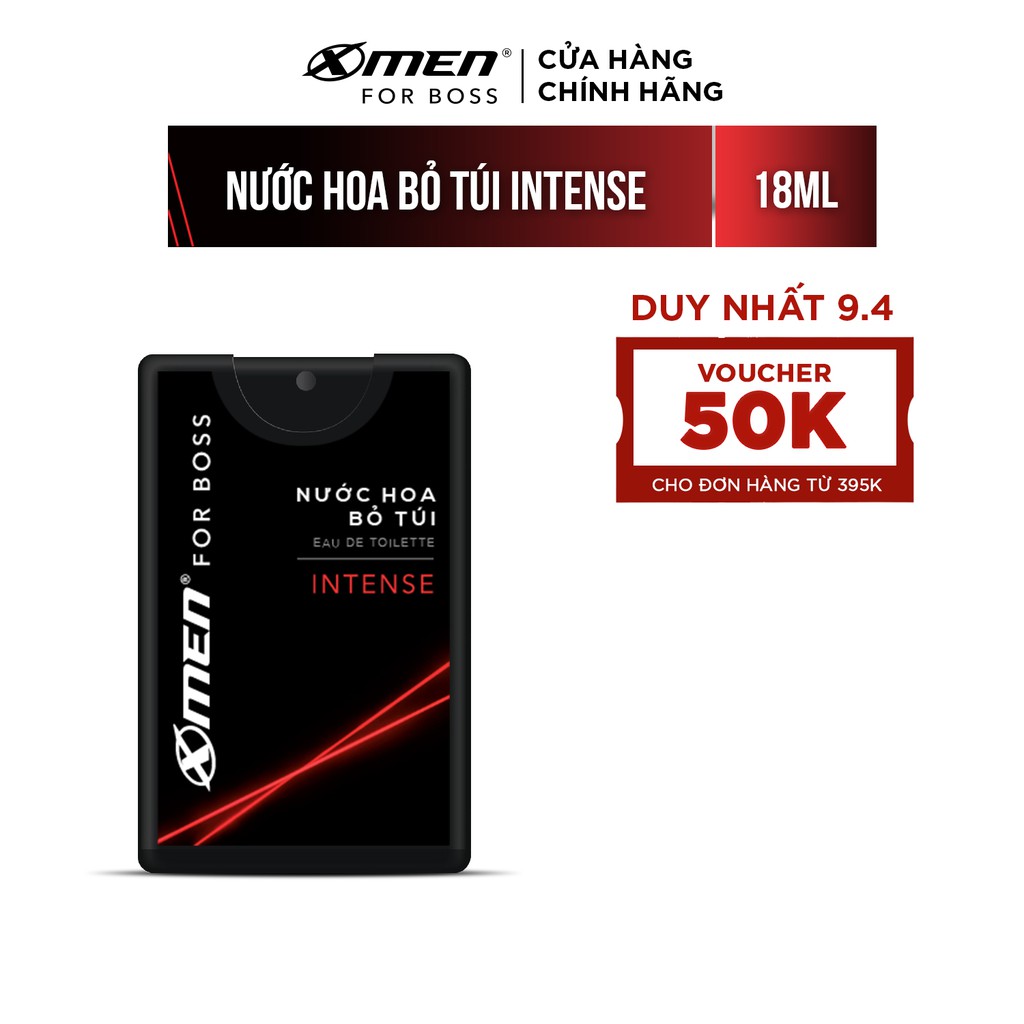 [Chính Hãng] - Nước hoa bỏ túi Xmen for boss intense 18ml