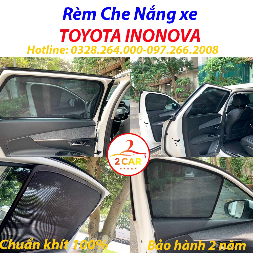 Rèm Che Nắng Xe Toyota Innova 2008-2015,2017-2021, Rèm Chắn Nắng Xe Toyota Innova Hàng Loại 1 MR.ÔTÔ - Bảo Hành 2 Năm