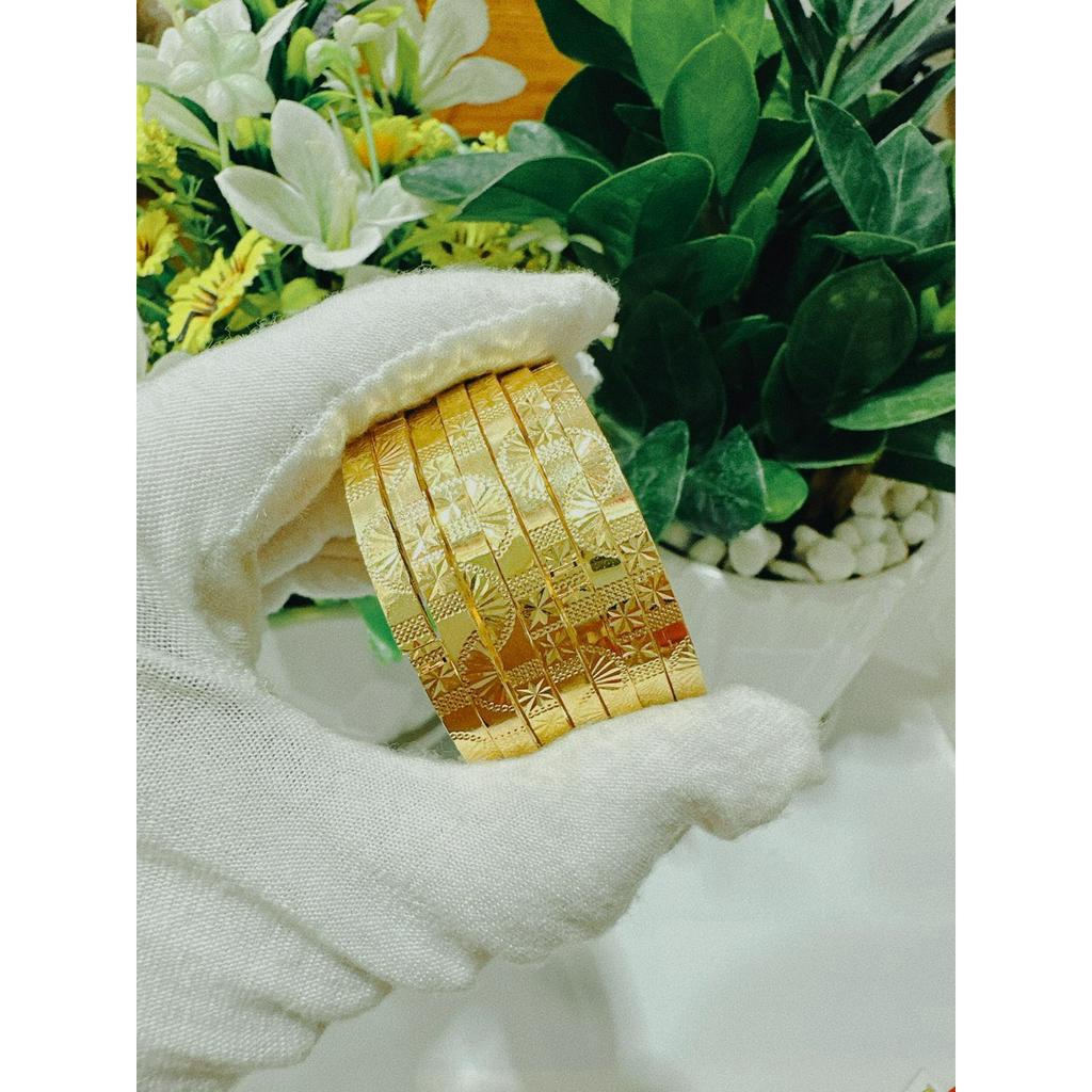 Vòng ximen cánh quạt khóa bấm lưỡi gà mạ 18.k cao cấp EW.P269