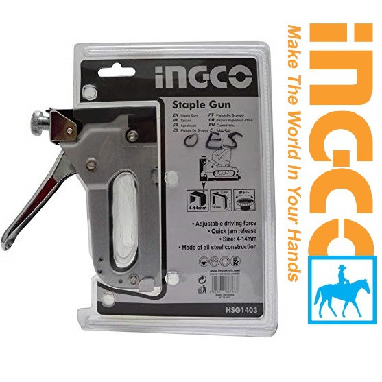 Kìm bấm đinh ghim điều chỉnh tăng lực 4-14mm Staple Gun Total THT31141