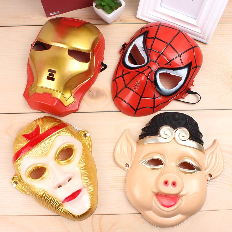 Mặt nạ Tây Du Kí.Nhựa Tôn Ngộ Không, Trư Bát Giới, Xa Tăng, Sư phụ,Người Nhện,Người Sắt