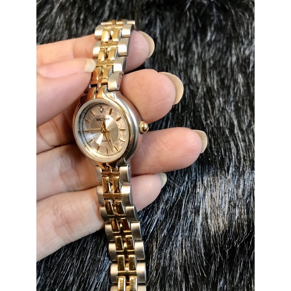 ⌚⌚-  Đồng hồ si dây kim loại demi nữ hiệu Waltham