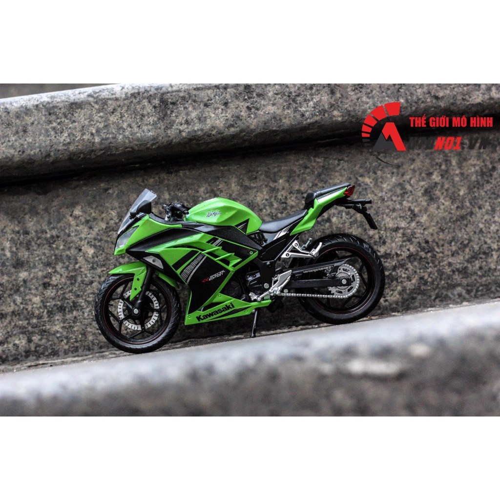 MÔ HÌNH KAWASAKI NINJA 300 GREEN 1:12 AUTOMAXX  5796