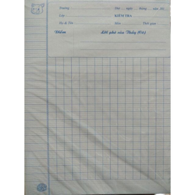 5 tép Giấy kiễm tra loại dầy ( tép 10 tờ)