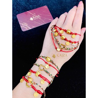 Vòng tay charm vàng túi chiêu tài lộc 24k -Tặng vòng tay dây chỉ đỏ - KAIA