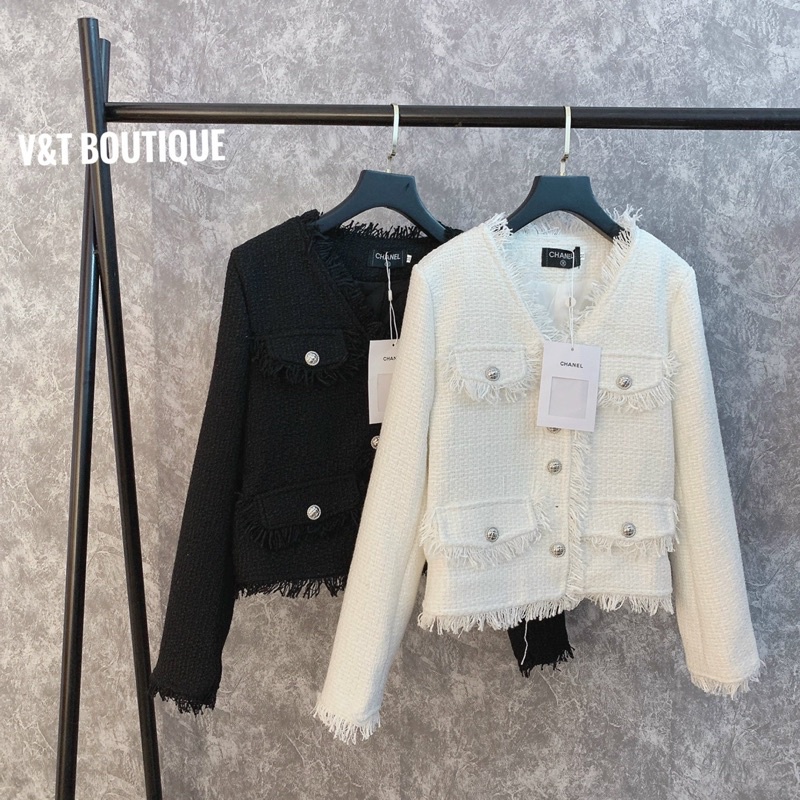 Áo dạ chanel siêu sang chảnh hàng Quảng Châu | BigBuy360 - bigbuy360.vn