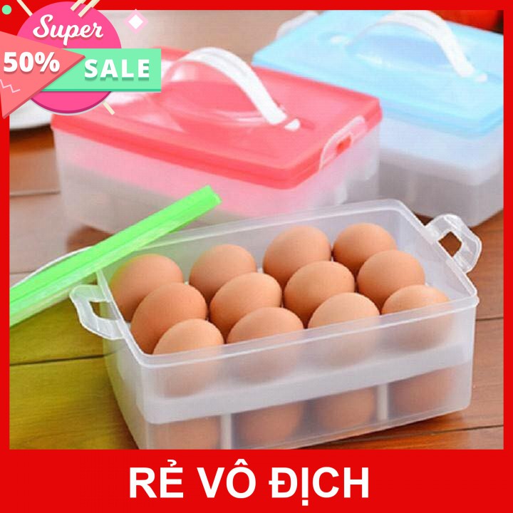 Hộp đựng trứng thông minh 2 tầng