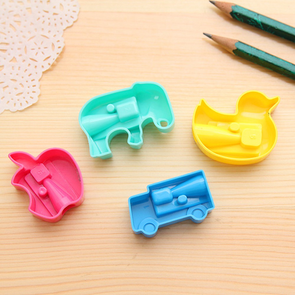 1Pcs Candy Color Pencil Sharpener Student School Stationery Supplies Prize Gift