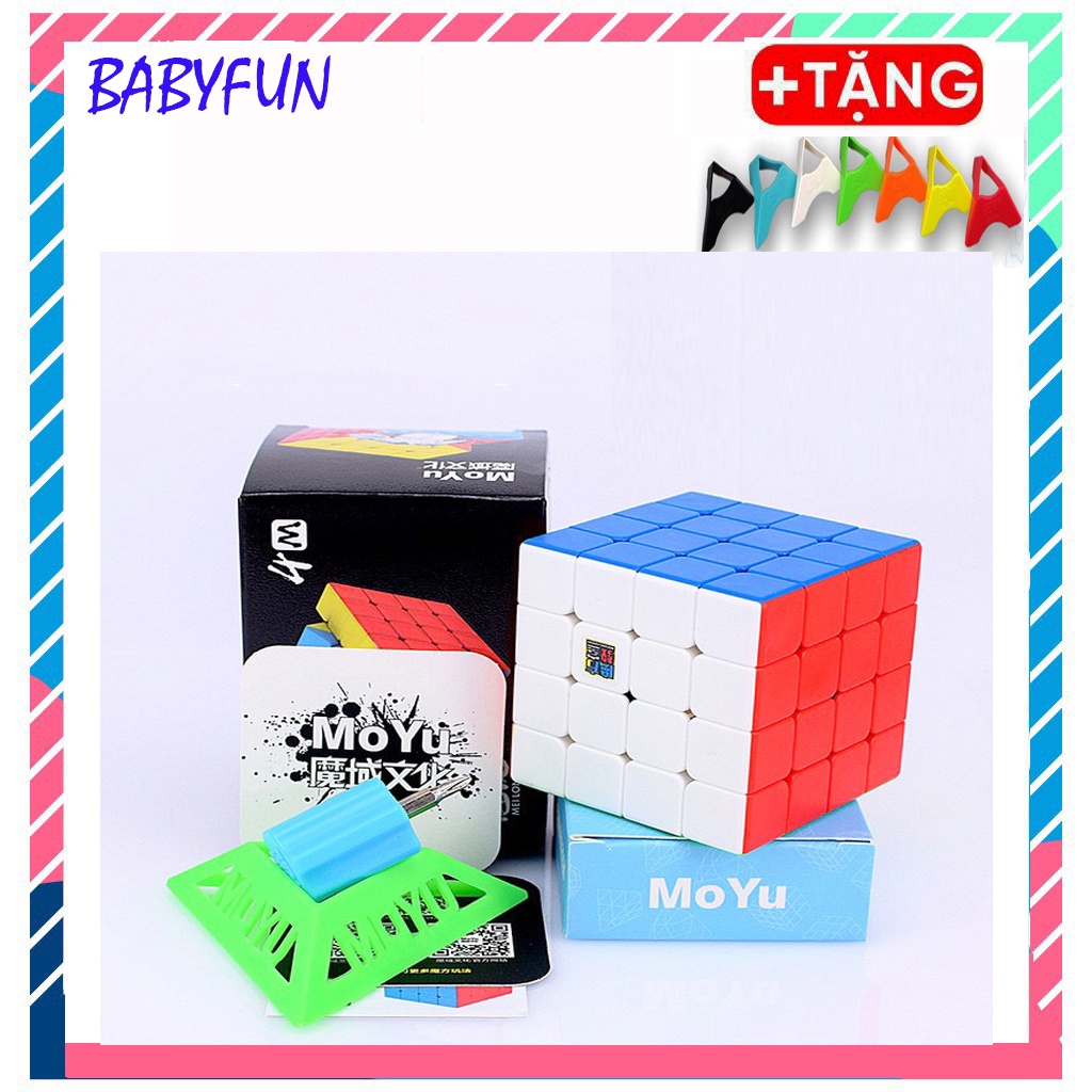 Rubik 4x4, 5x5 Nam Châm - Rubik 4x4x4 MoYu 4M, 5M Stickerless Nam Châm Hãng Mod Cao Cấp Xoay Trơn, Cực Mượt, Bẻ Góc Tốt