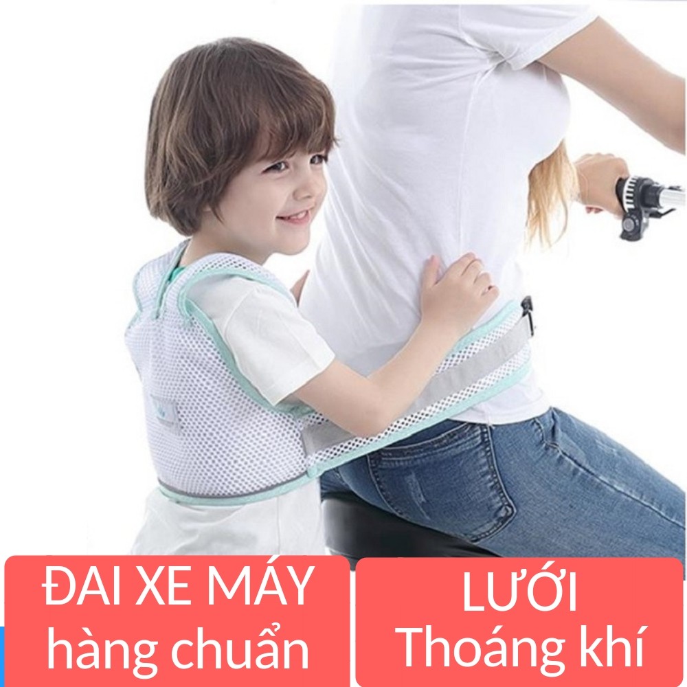 Đai an toàn đi xe máy cho bé hàng chuẩn an toàn thoáng khí mã 45014.45015