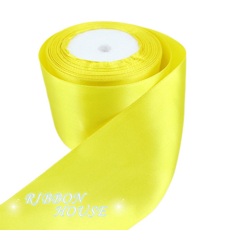 Cuộn Dây Ruy Băng Satin Một Mặt 3 Inch (75mm) Dài 25 Yards / Cuộn Làm Quà Giáng Sinh