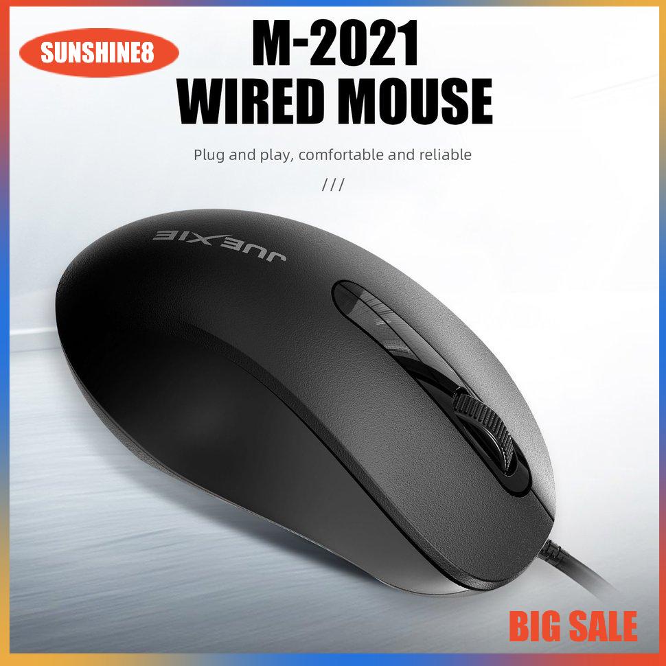 【SUN】Wire Mouse 1000DPI Silent Ergonomic USB Portable Gaming Office Mouse