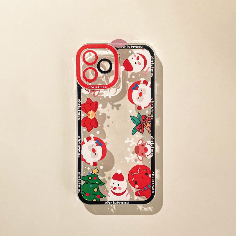 Ốp Điện Thoại TPU Mềm Chống Sốc In Hình Giáng Sinh Cho IPhone11 12Pro 12Promax 12mini 11PRO 11PROMAX 13 13PRO 13PROMAX Xs Max XR 7 8 Plus