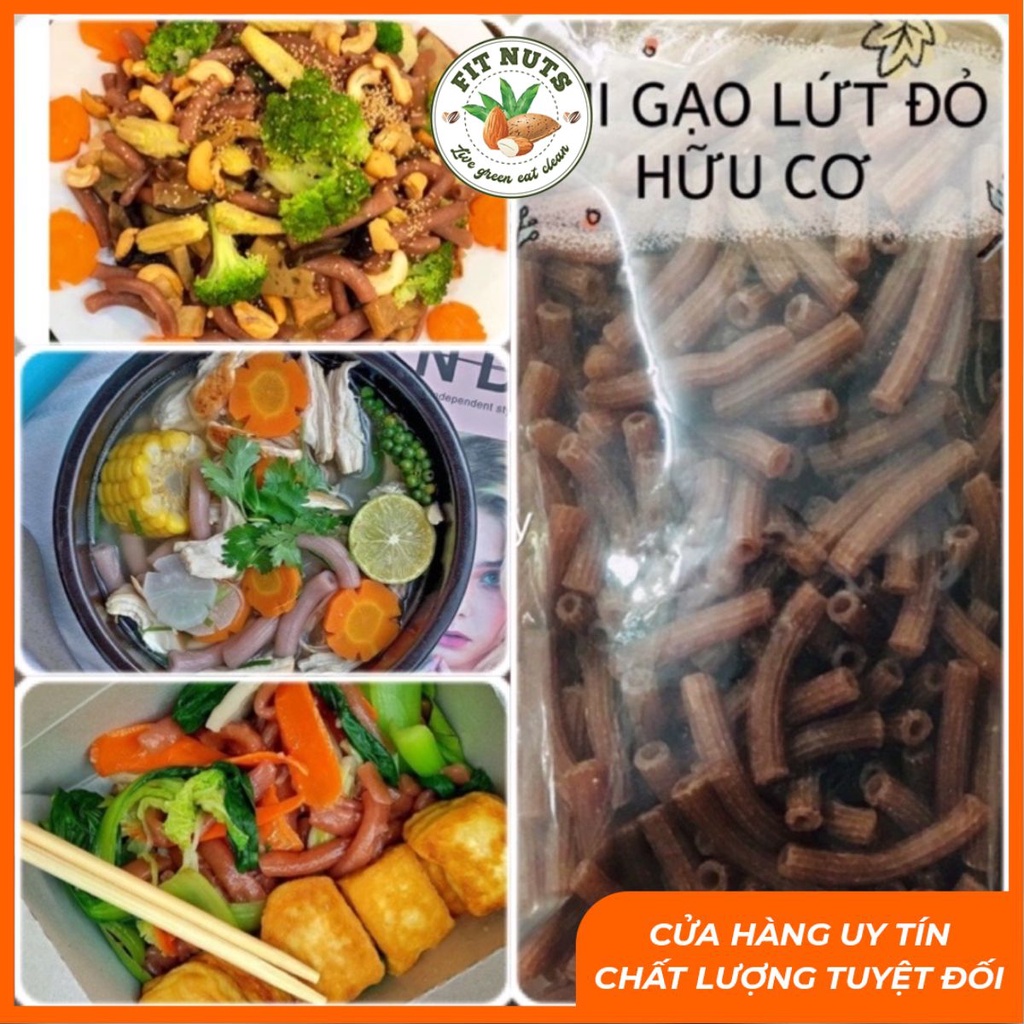 Nui gạo lứt (500g), Nui gạo lức Eatclean, thực dưỡng