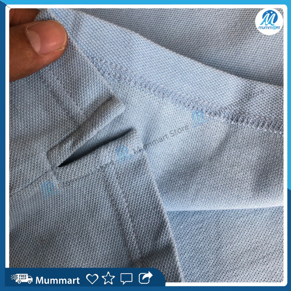 Áo thun nam có cổ vải thun cá sấu, dáng vừa, nguyên tem mác - Mummart