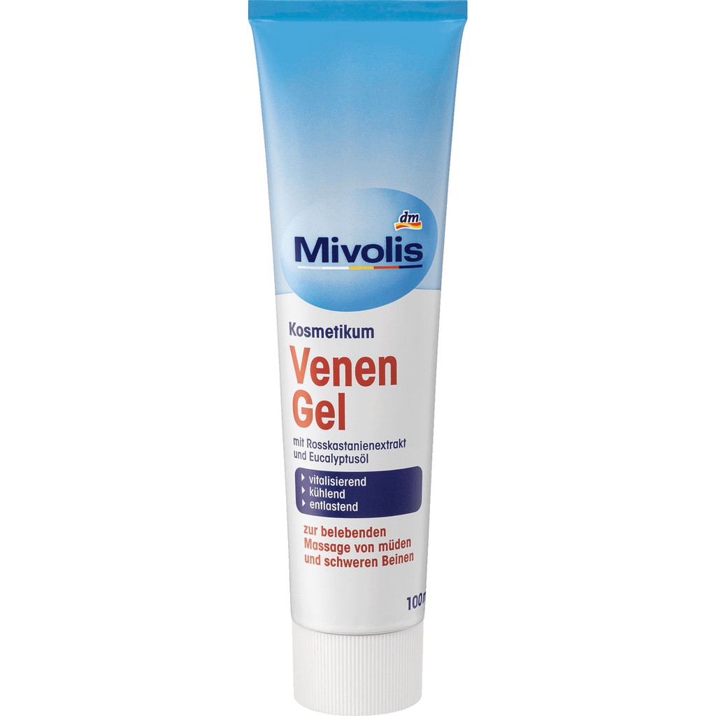 Gel bôi giãn tĩnh mạch Venen Gel Das Gesunde Plus, Mivolis, 100ml, hàng nội địa Đức