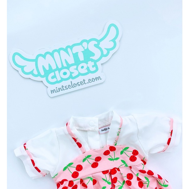 Body Sơ Sinh Tặng Vớ + Turban Hanbok Cherry cho Bé Sơ Sinh 0 - 24 Tháng MINTSCLOSET Mint's Closet - S1270 - BS6068