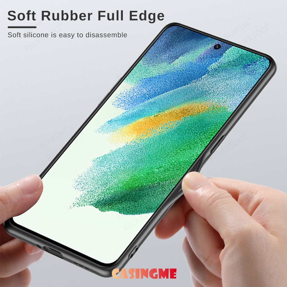 Ốp Điện Thoại Da Cừu Viền TPU Chống Sốc Cho Samsung Galaxy S21 FE Samsung S21FE S 21 FE 21FE Faith 5G