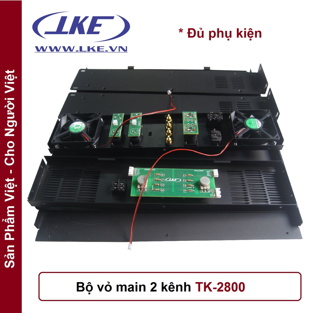Vỏ main 2 kênh size 2U siêu dày TK2800 LKE