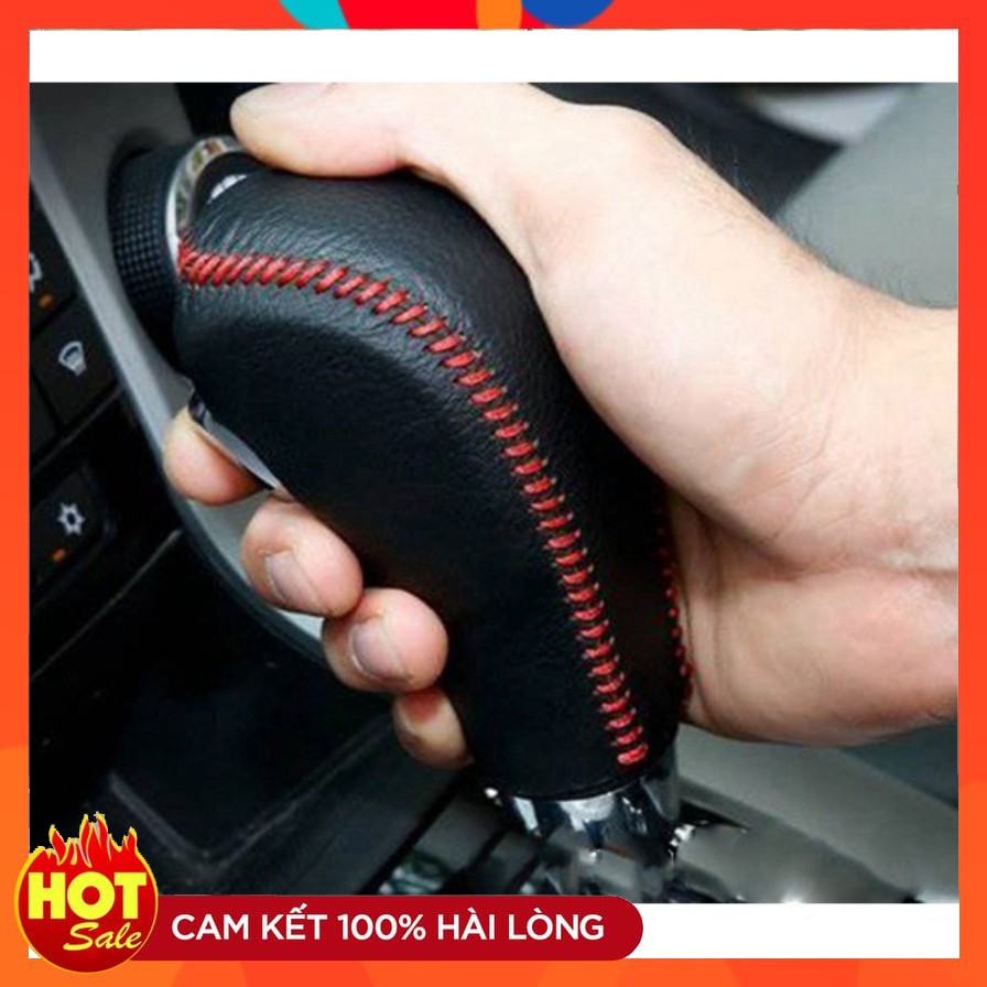 Bọc cần số da thật xe mazda 3, mazda 6, Cx5 -Hàng chính hãng