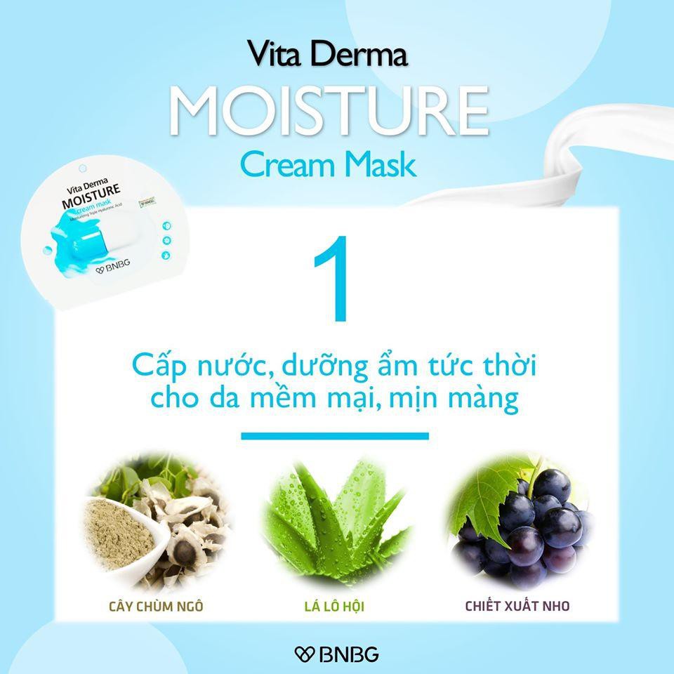 Combo 8 Mặt nạ cấp ẩm dưỡng trắng da BNBG MIX VITA GENIC VÀ COCKTAIL Jelly Mask 30ml/gói