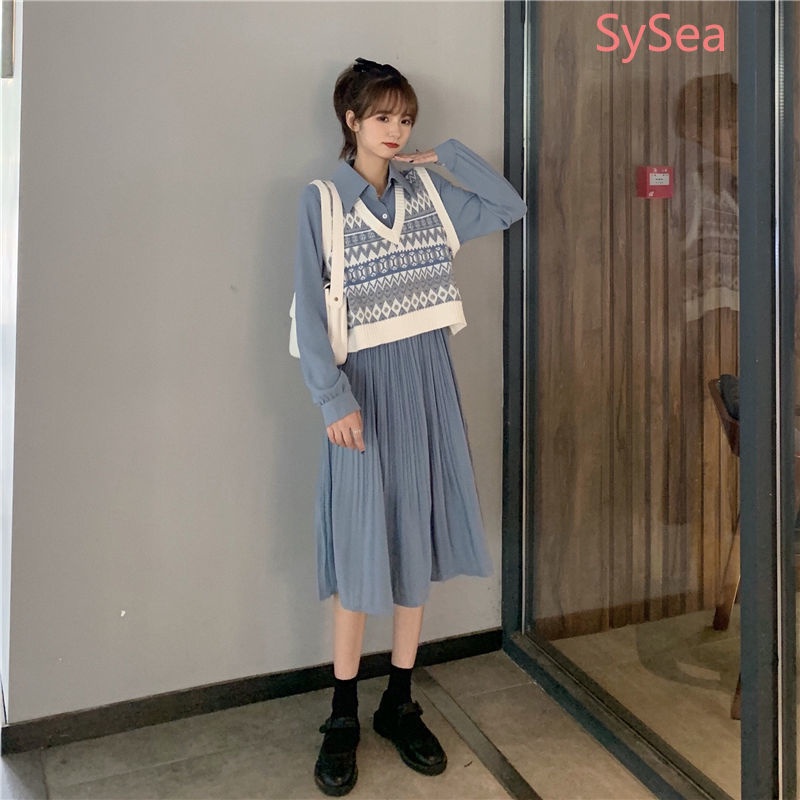 Áo Len Không Tay Cổ Chữ V Dáng Rộng Thời Trang Dành Cho Nữ