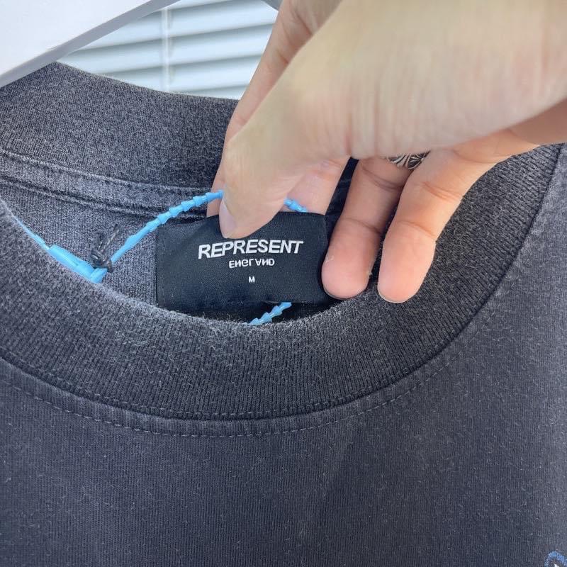 Áo Tee REPRESENT Your Times Up Vintage Black T-Shirt, Áo thun REPRESENT