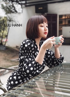 Jum chấm bi LUU HANH - phong cách hàn quốc ( ảnh thật )