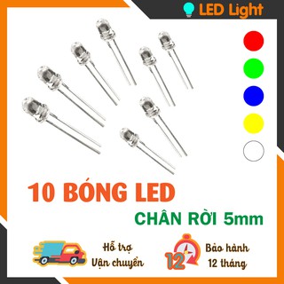 10 BÓNG LED CHÂN RỜI 5MM