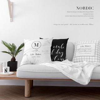 Vỏ gối sofa in họa tiết phong cách Bắc Âu đơn giản hiện đại