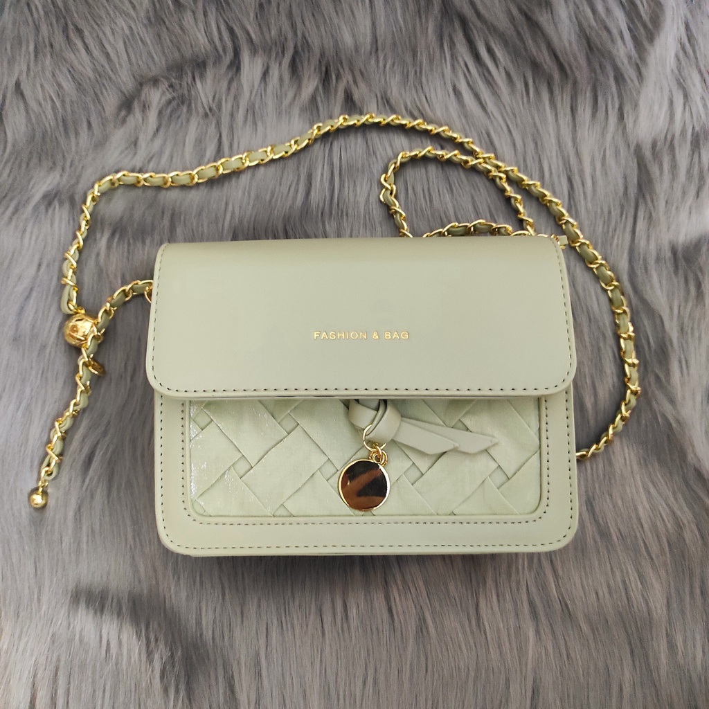 Túi đeo chéo vân đan - Hàng loại 1 - TB.Store DC470 20x14x8