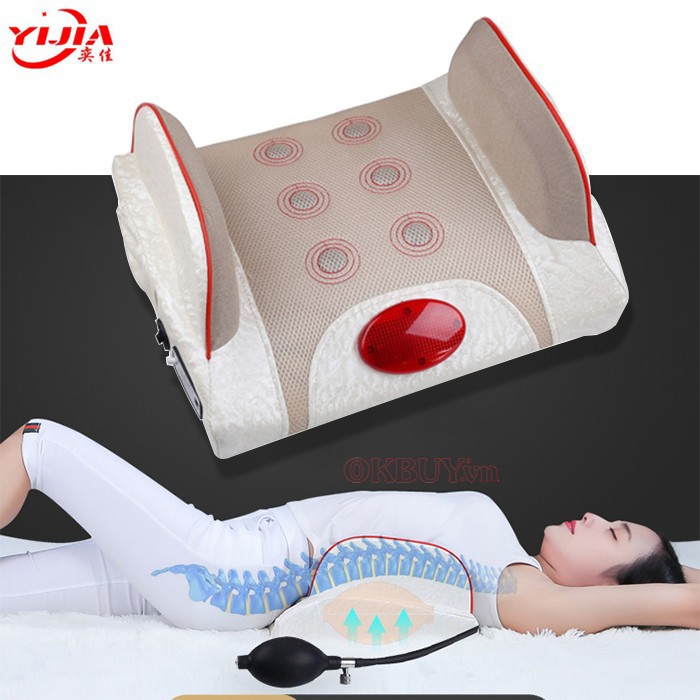 Đệm (máy) massage lưng rung nóng trị đau nhức lưng YJ-M4 - GIÁ RẺ