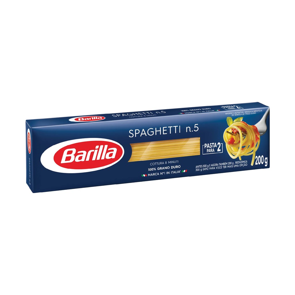 Mì Barilla sợi hình ống Spaghetti 200g