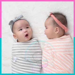 Quấn Chũn Cổ Điển Chăn Quấn Sơ Sinh Ủ Kén Giúp Bé Ngủ Ngon Sâu Giấc Không Giật Mình