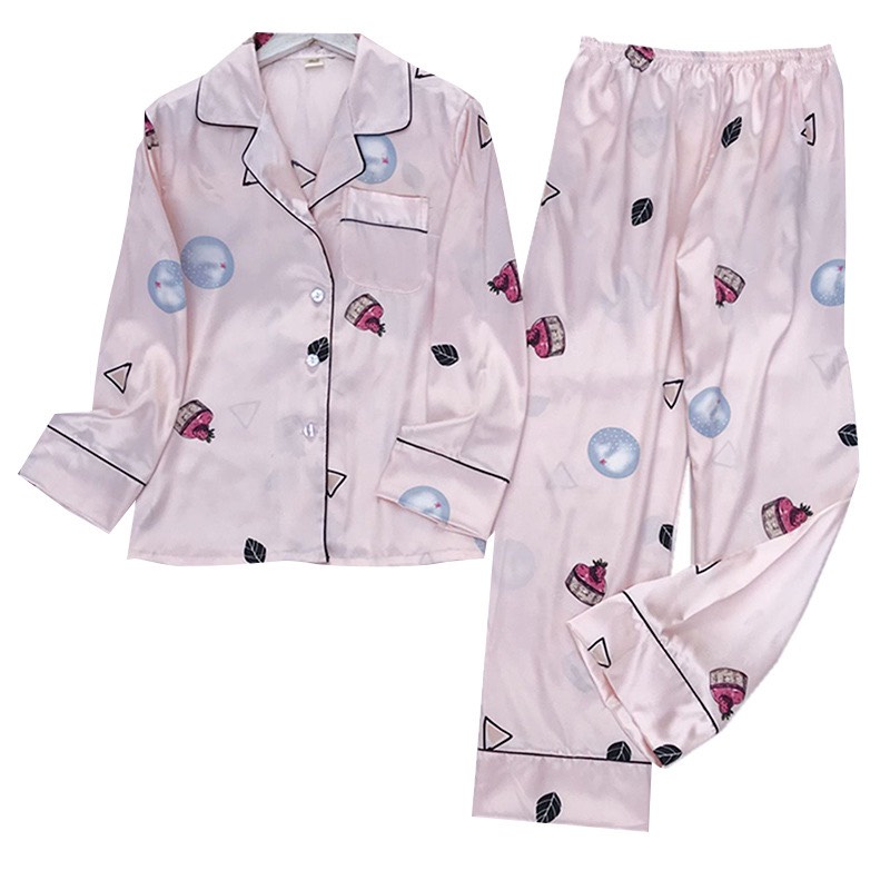 Pajamas Đồ Ngủ Mặc Nhà Lụa Mềm Mịn FreeSize AMANTA AMTPY038