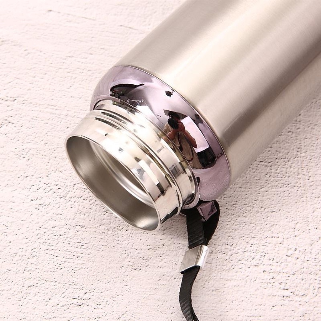 BÌNH GIỮ NHIỆT CỔ INOX 1 LÍT -  316 GIỮ NHIỆT LIÊN TỤC 24 TIẾNG - Có rây lọc, phong cách thể thao, an toàn