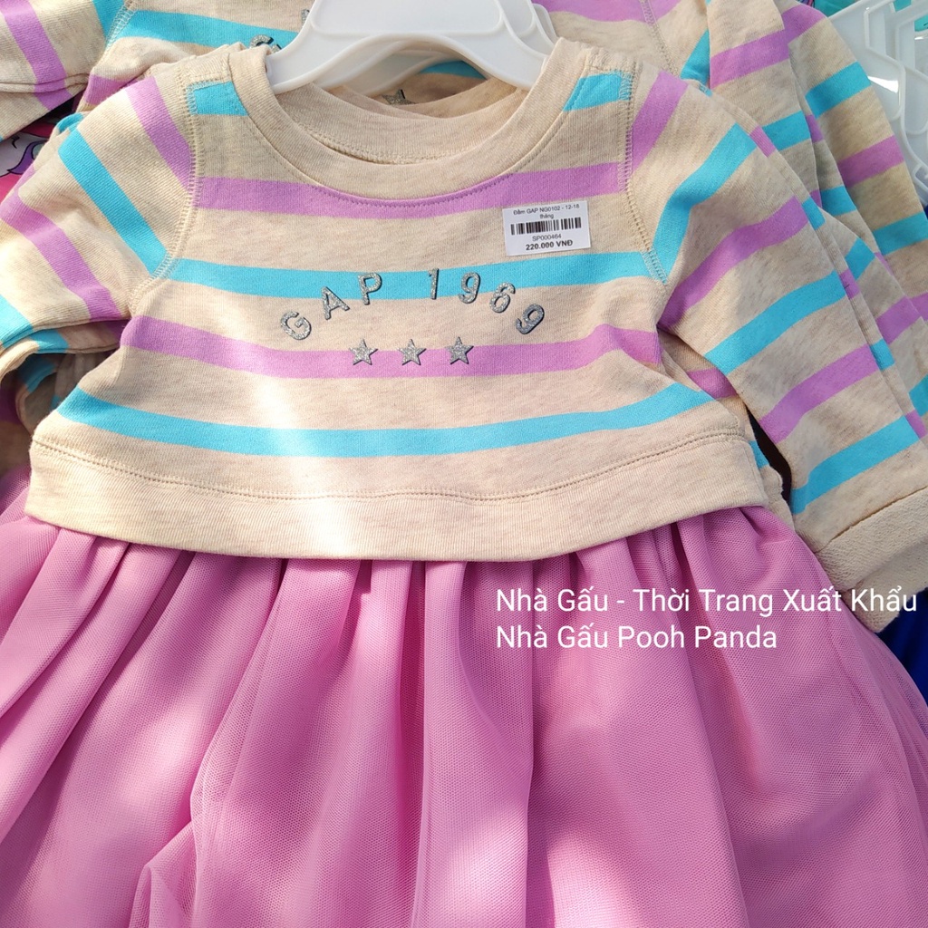 Đầm tím dáng xòe cho bé gái NG0102