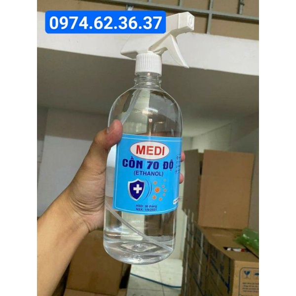 Cồn 70 độ - 1000ml có Vòi xịt - hàng chính hãng