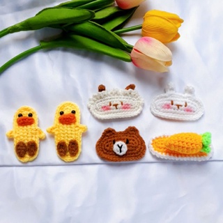 [Handmade] Kẹp tóc len hình thú nhiều mẫu dễ thương
