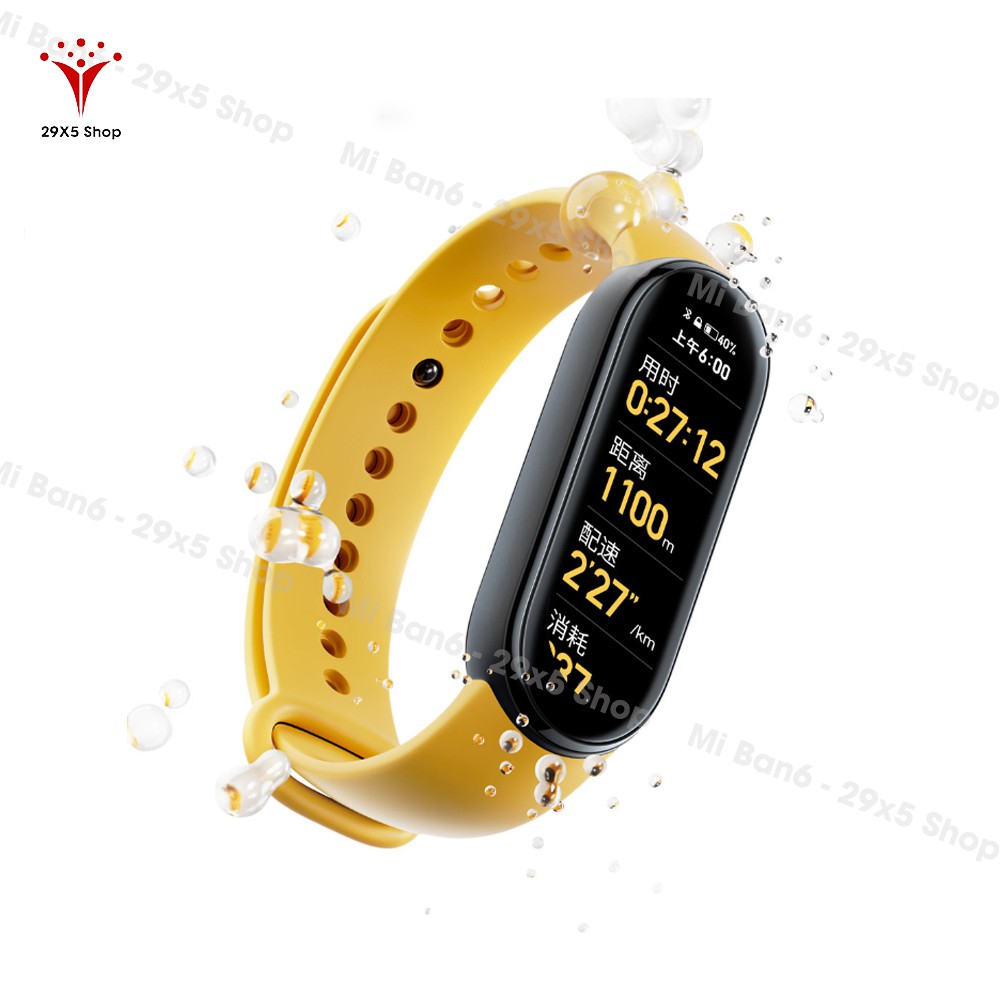 [ Bản quốc tế ] Vòng đeo tay thông minh Xiaomi Mi band 6 - Vòng tay theo dõi sức khoẻ, tập luyện thể thao - Màu đen