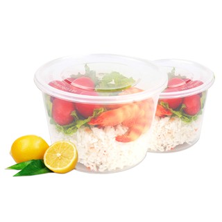 Combo 100 bộ hộp nhựa PP 750ml tròn