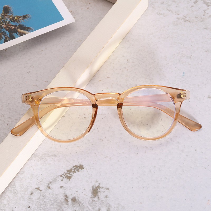 Mắt kính gọng tròn chống tia bức xạ thời trang cho nam và nữ